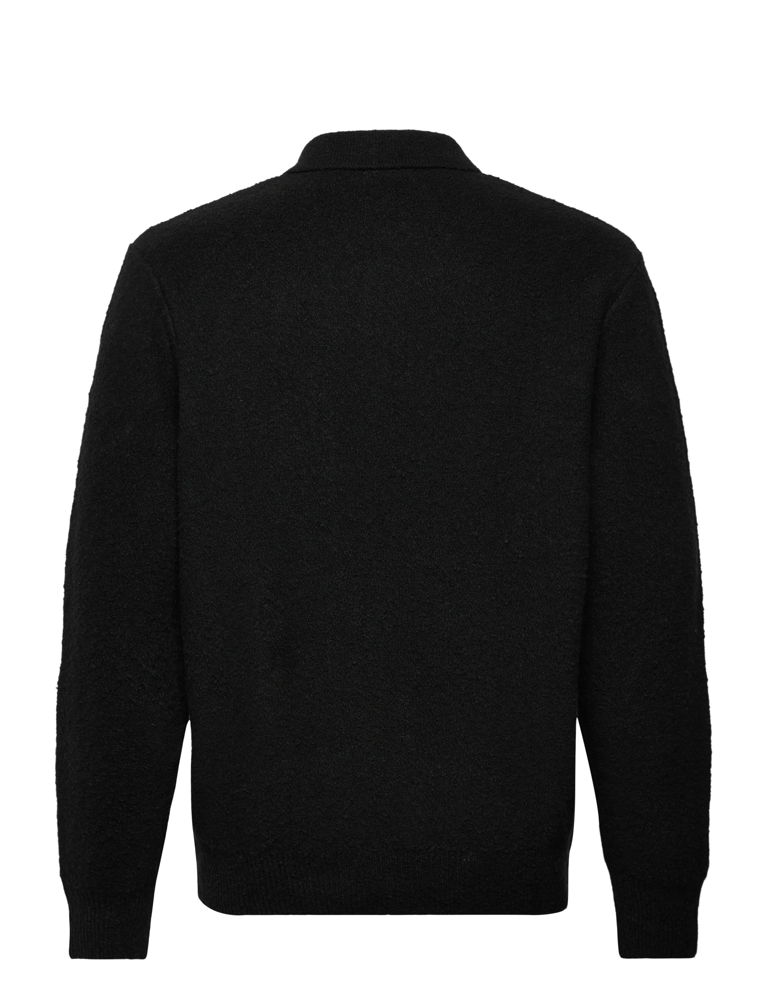 Jack & Jones - JJSPENCE KNIT POLO LS - poloer i strik med lange ærmer - black - 1