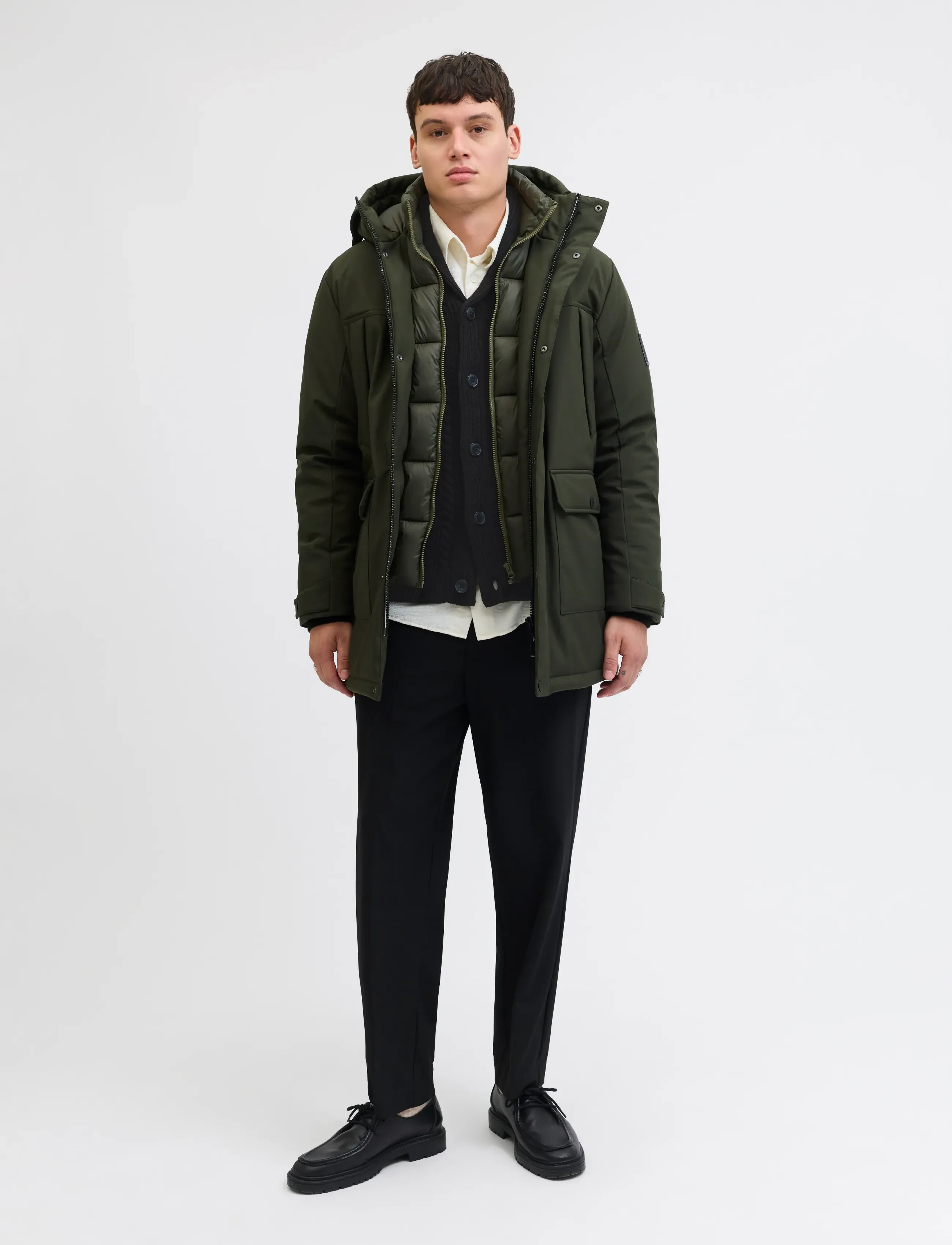 Jack & Jones - JJPAUL KNIT SHAWL CARDIGAN - cardigans - black - 3