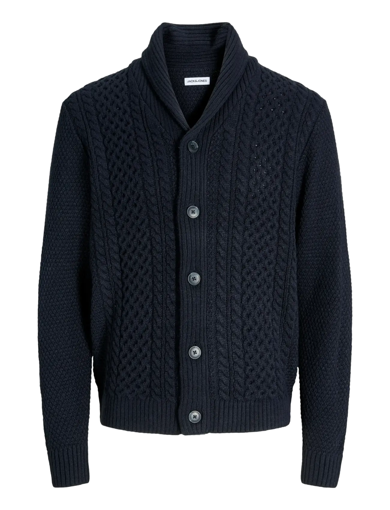 Jack & Jones JJPAUL KNIT SHAWL CARDIGAN - Cardigans - SKY CAPTAIN / navy