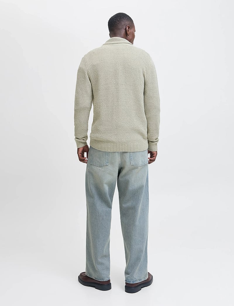 Jack & Jones - JJPAUL KNIT SHAWL CARDIGAN - cardigans - white melange - 2