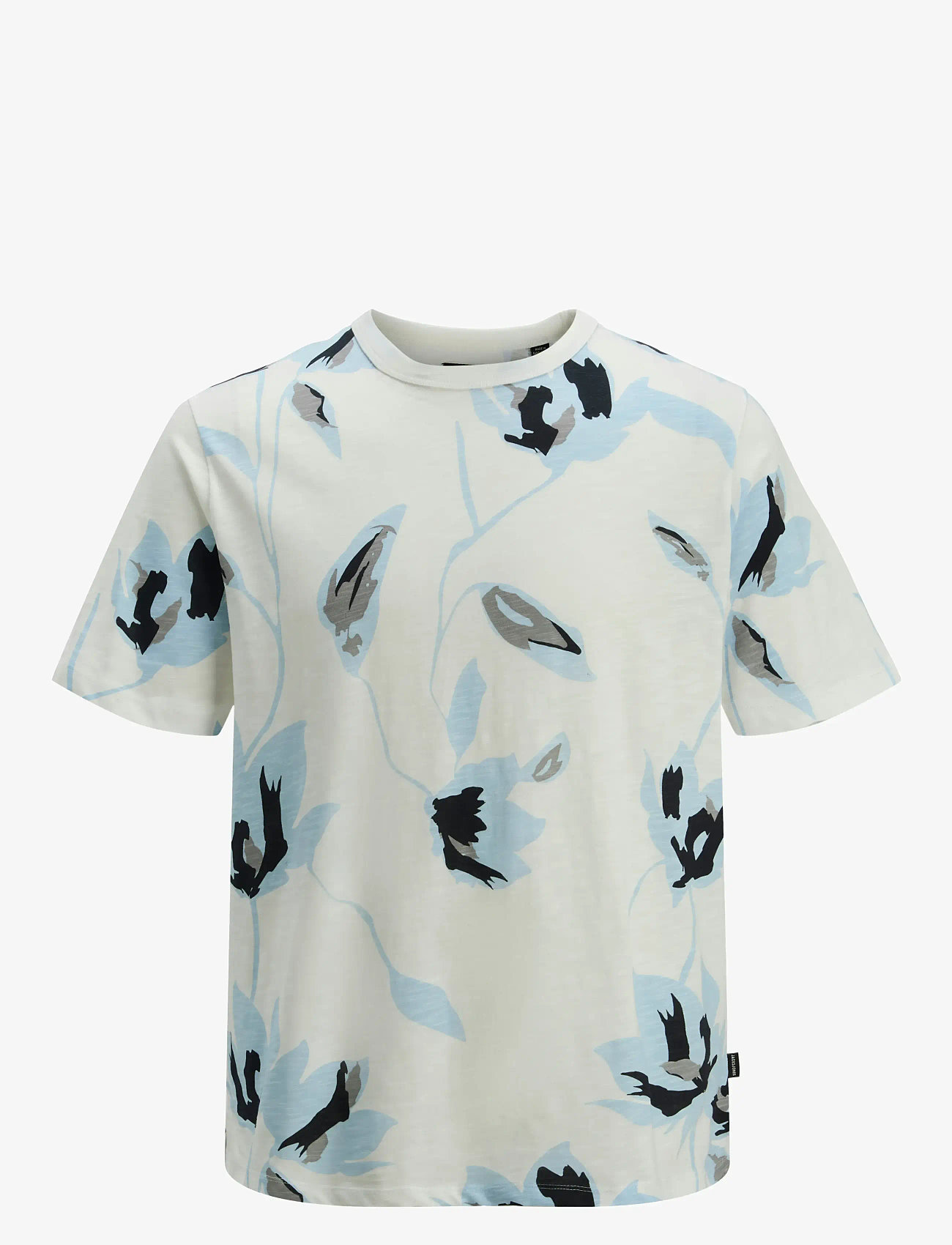 Jack & Jones - JPRBLAPALERMO AOP SS TEE - sügisesed riided - cloud dancer - 0