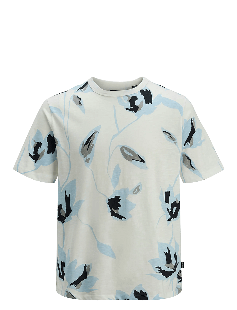 Jack & Jones - JPRBLAPALERMO AOP SS TEE - kurzärmelig - cloud dancer - 1