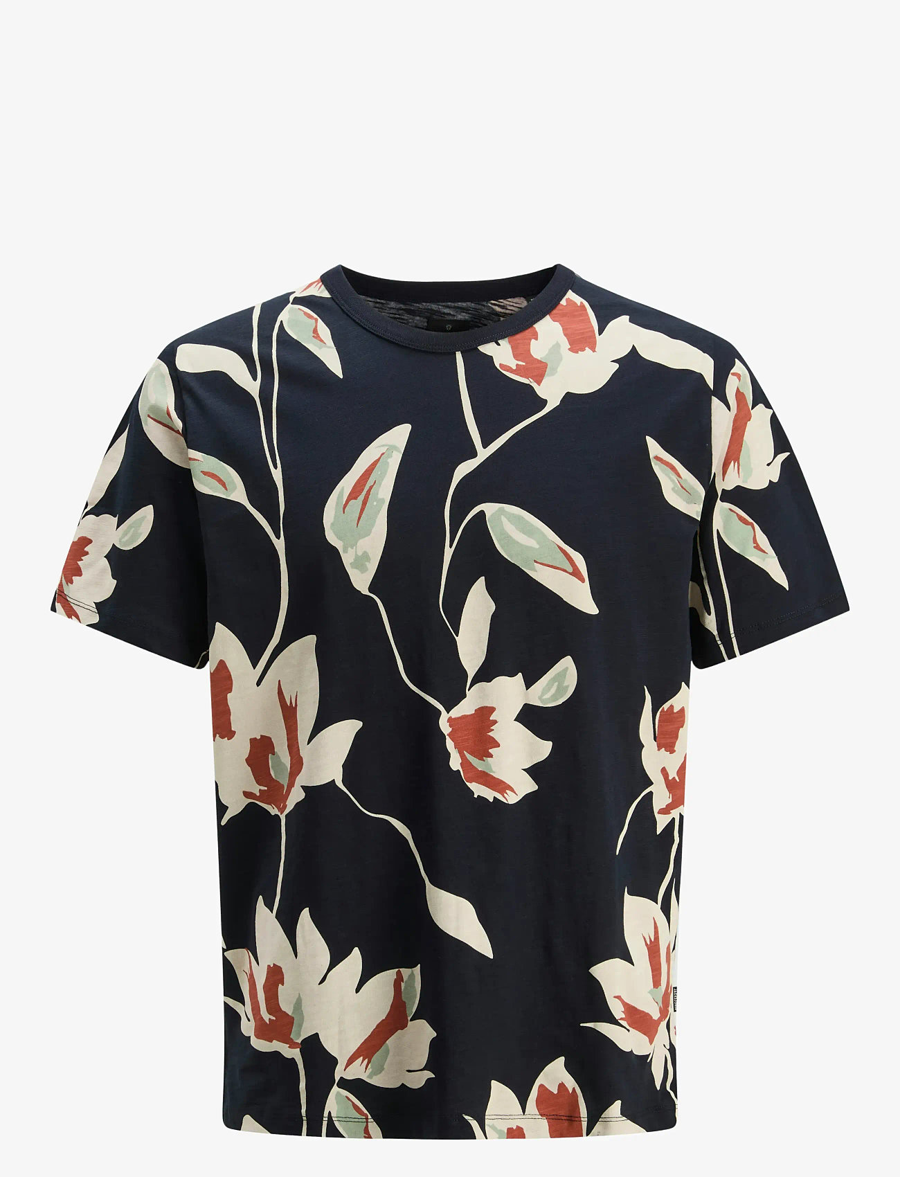 Jack & Jones - JPRBLAPALERMO AOP SS TEE - efterårstøj - night sky - 1