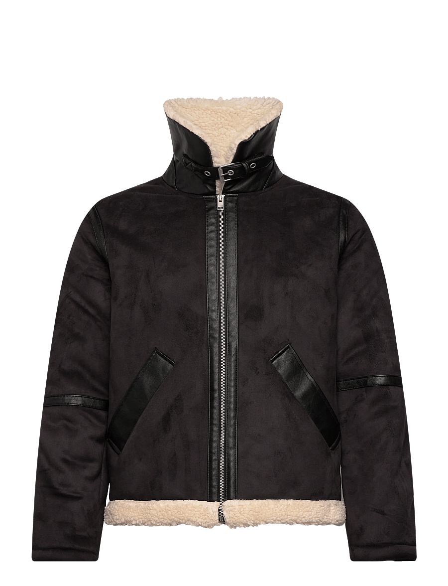 Jack & Jones - JJCOLE AVIATOR JACKET - fall jackets - black - 1
