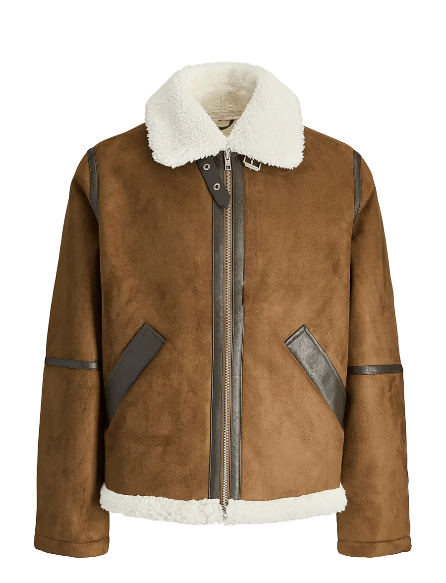 Jack & Jones - JJCOLE AVIATOR JACKET - fall jackets - cognac - 0