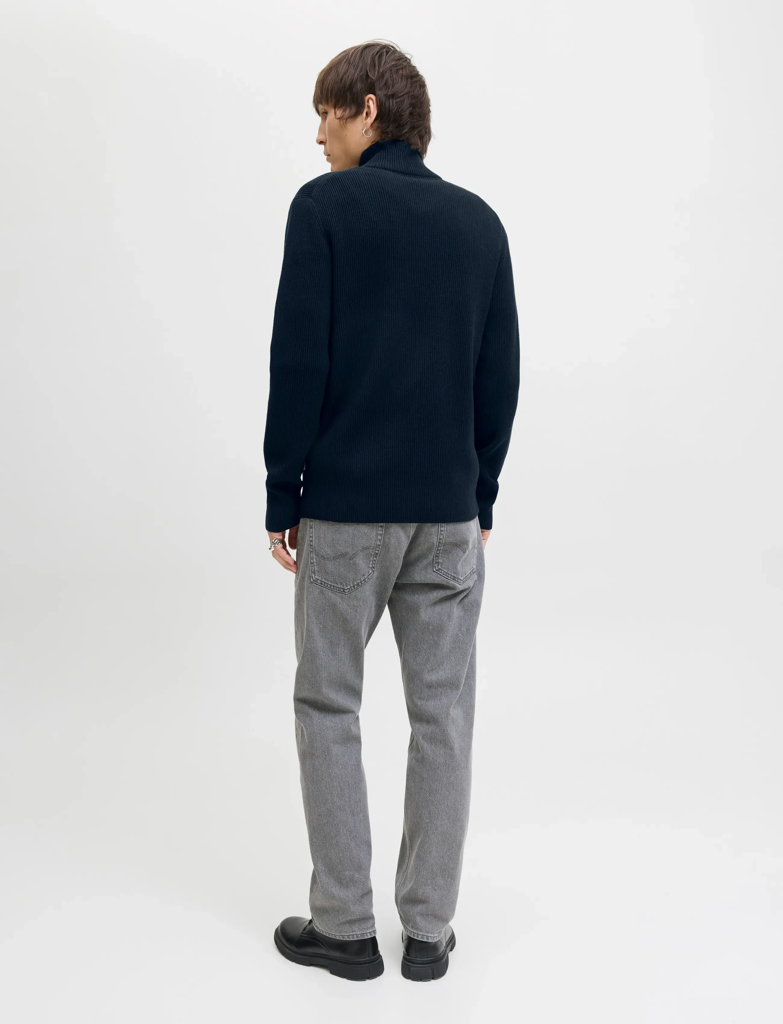 Jack & Jones - JJEPERFECT KNIT ZIP CARDIGAN SN - full zip strik - sky captain - 3