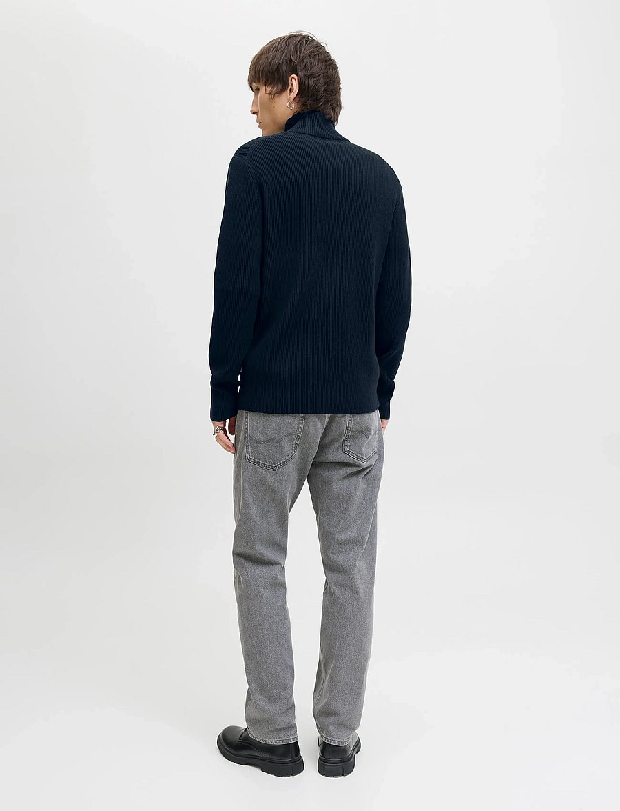 Jack & Jones - JJEPERFECT KNIT ZIP CARDIGAN SN - pullover mit durchgehendem reißverschluss - sky captain - 3