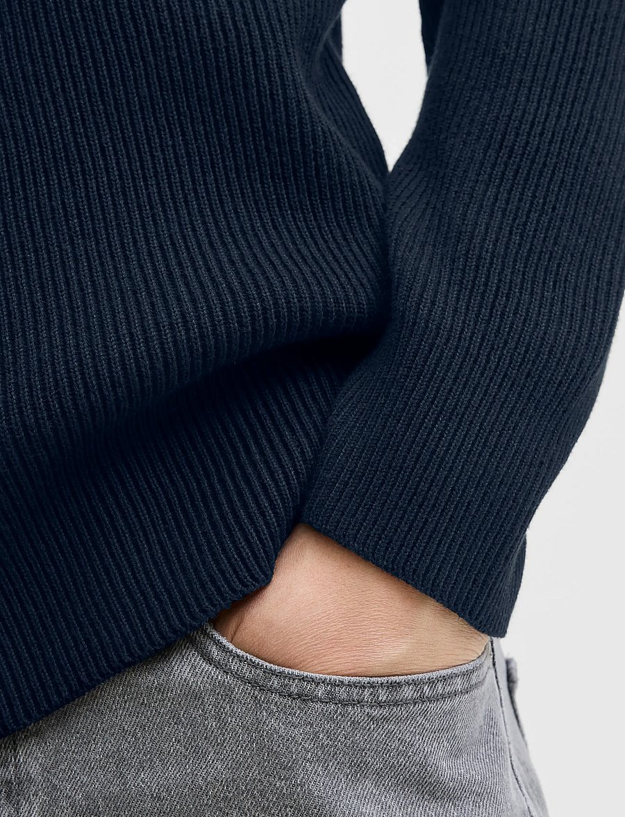 Jack & Jones - JJEPERFECT KNIT ZIP CARDIGAN SN - pullover mit durchgehendem reißverschluss - sky captain - 5