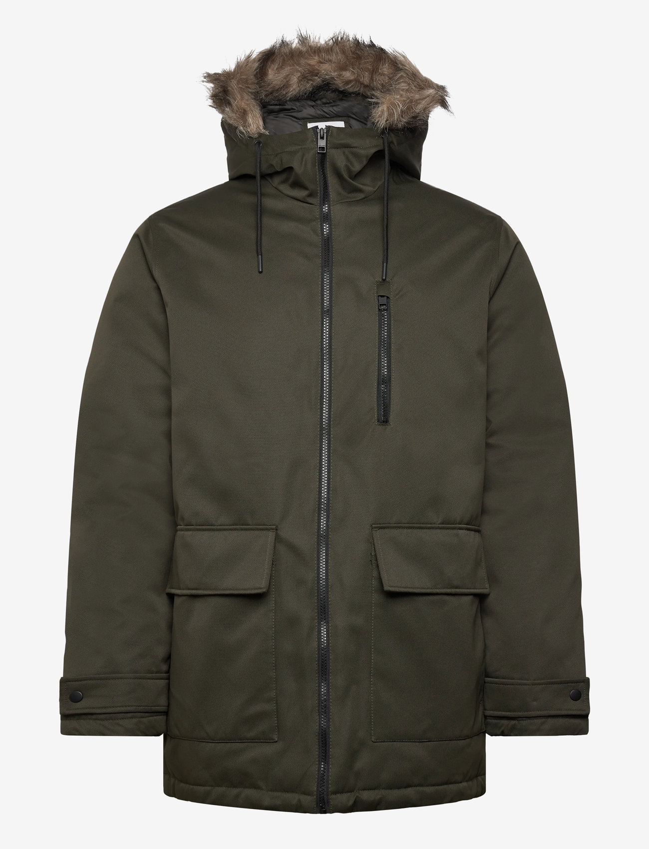 Jack & Jones - JJCHARLIE DETACHABLE FAUX FUR PARKA - parkad - rosin - 1