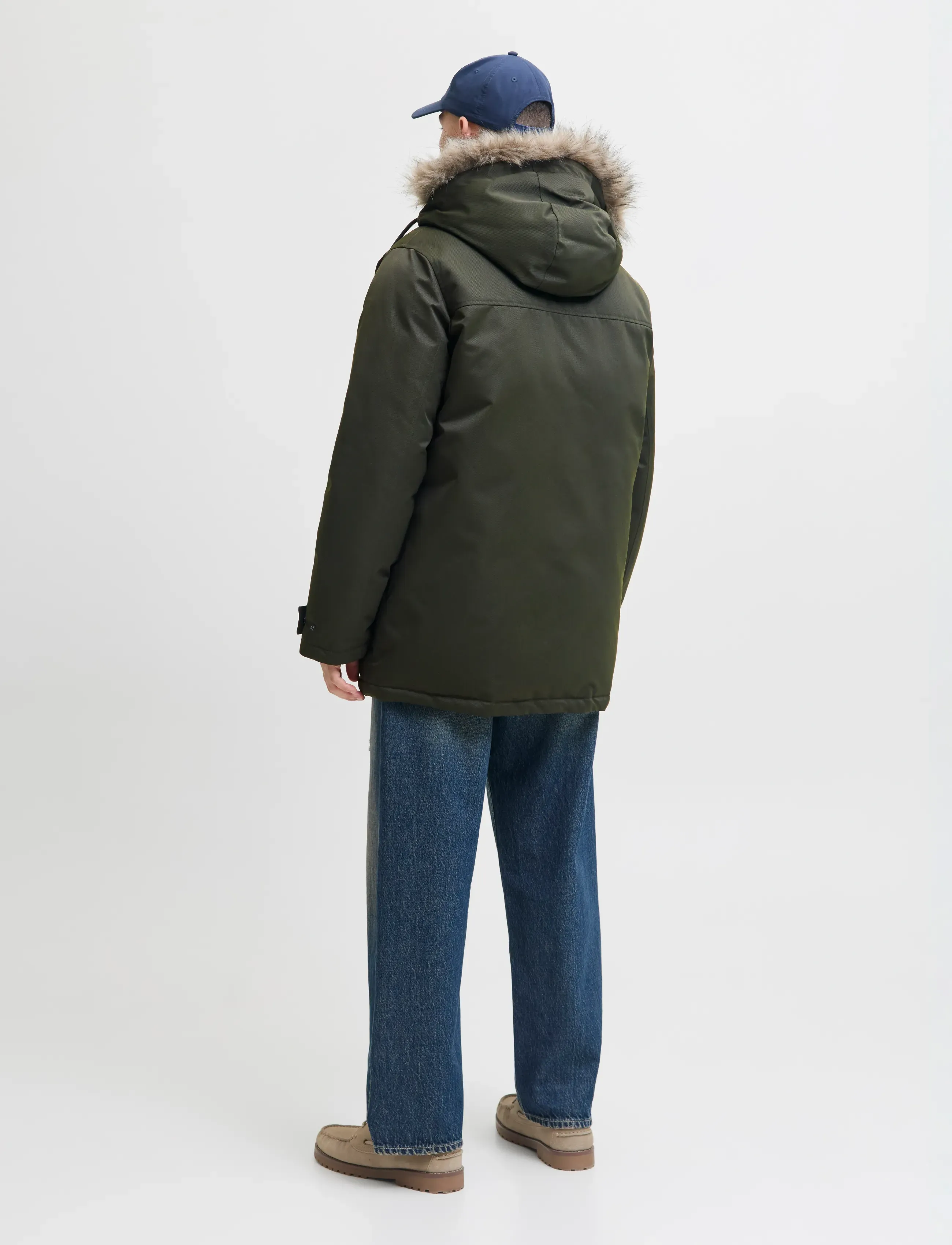 Jack & Jones - JJCHARLIE DETACHABLE FAUX FUR PARKA - parkas - rosin - 3
