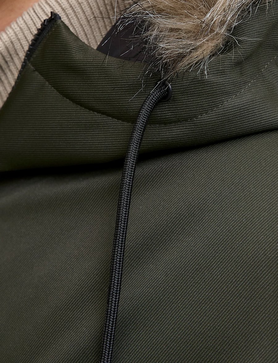 Jack & Jones - JJCHARLIE DETACHABLE FAUX FUR PARKA - parkas - rosin - 5