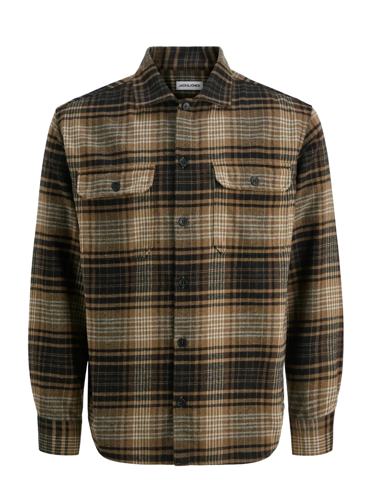 Jack & Jones JJCARTER CHECK OVERSHIRT LS - Overshirts - MONKS ROBE / brown