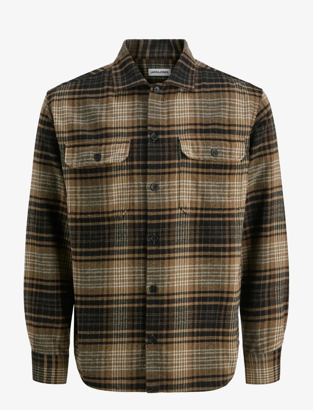 Jack & Jones - JJCARTER CHECK OVERSHIRT LS - flanellskjortor - monks robe - 1