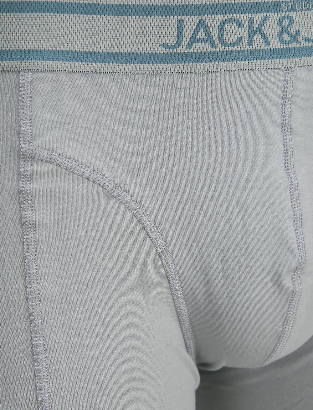 Jack & Jones - JACJOHN SOLID TRUNKS 3 PACK - multipack underpants - stormy weather - 5