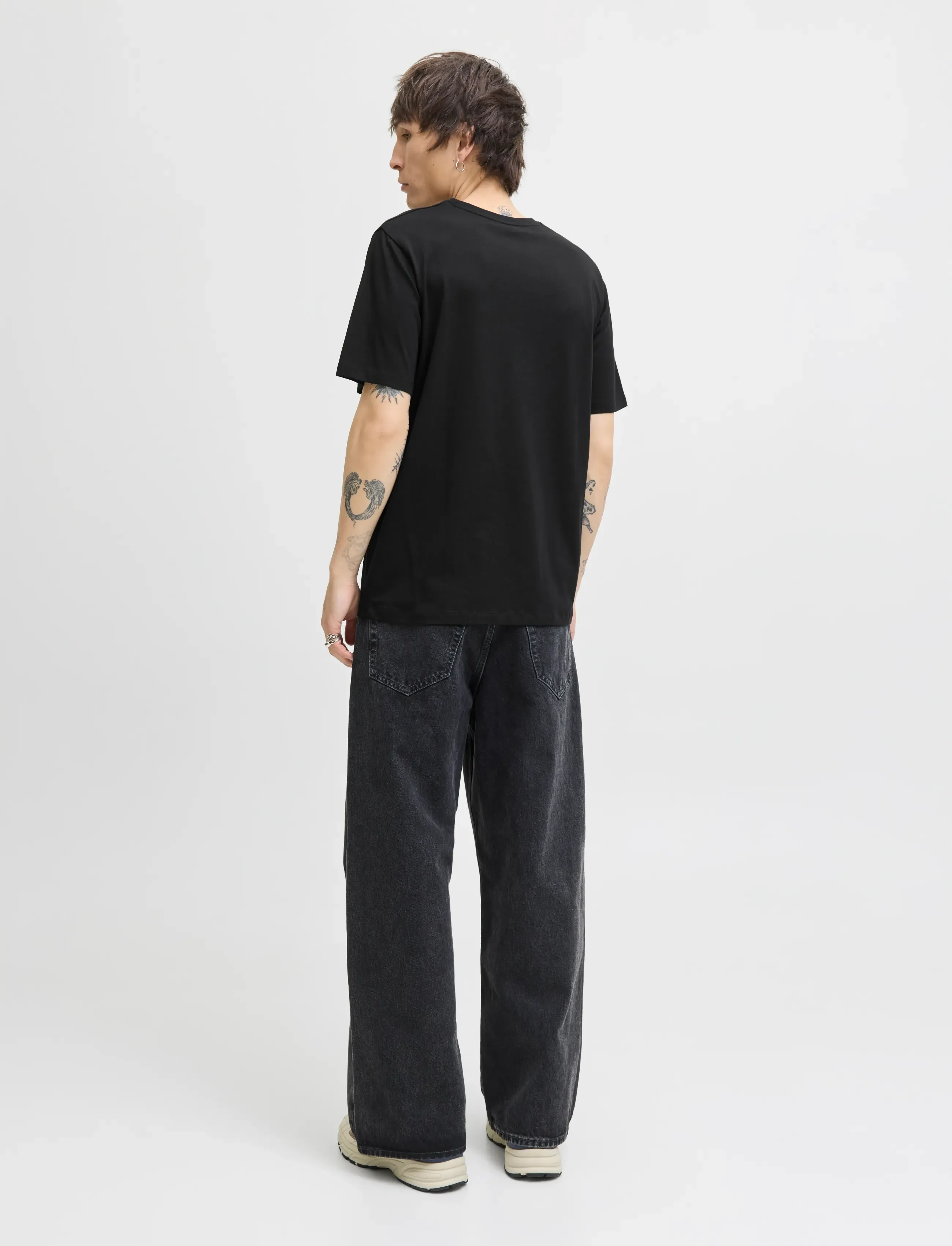 Jack & Jones - JJELOGO TEE SS O-NECK 2 COL AW25 SN - lühikeste varrukatega t-särgid - black - 2