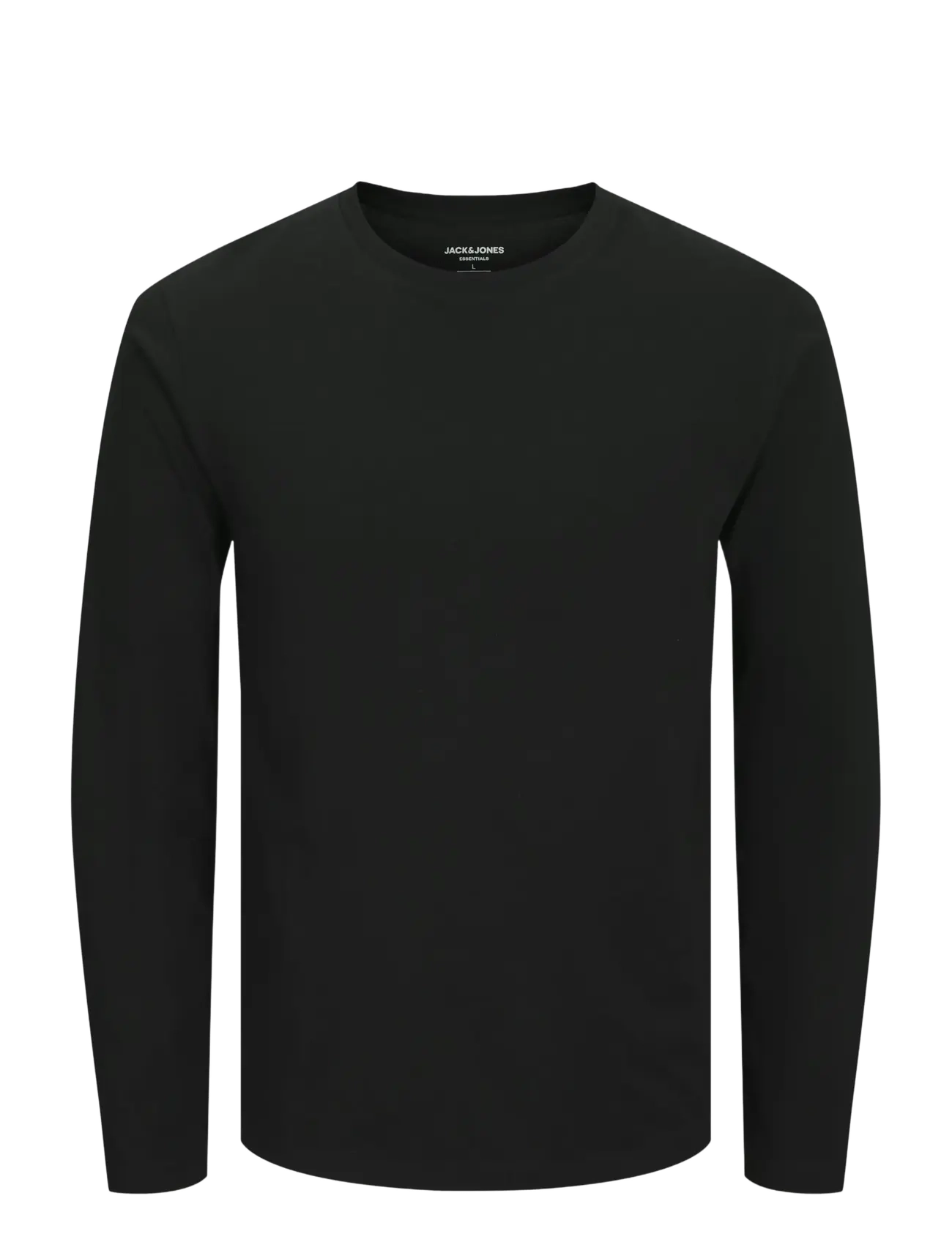Jack & Jones JJEORGANIC BASIC TEE LS O-NECK NOOS - Long-sleeved t-shirts - BLACK / black