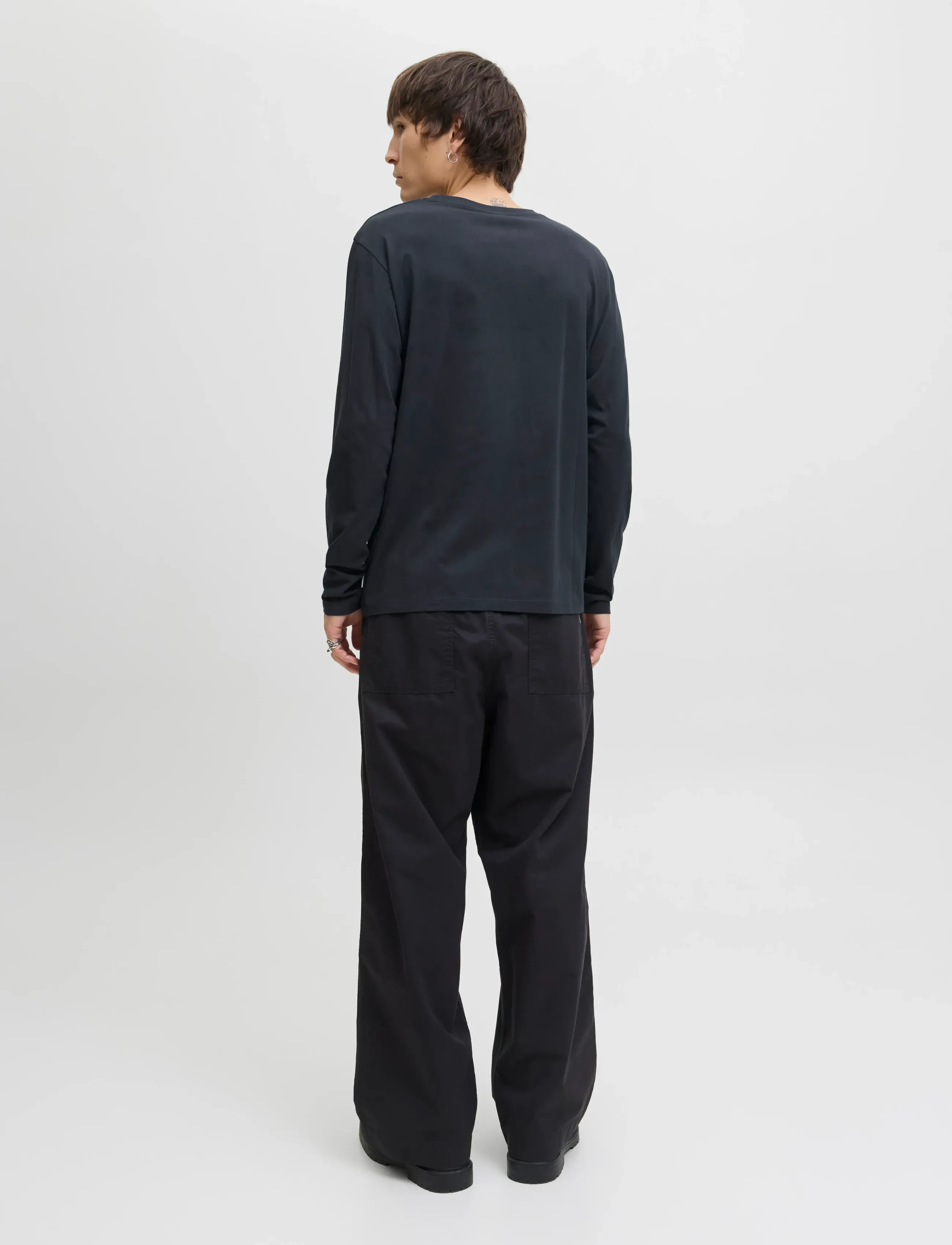 Jack & Jones - JJEORGANIC BASIC TEE LS O-NECK NOOS - long-sleeved t-shirts - navy blazer - 2
