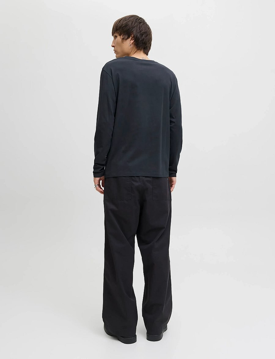Jack & Jones - JJEORGANIC BASIC TEE LS O-NECK NOOS - pitkähihaiset - navy blazer - 2