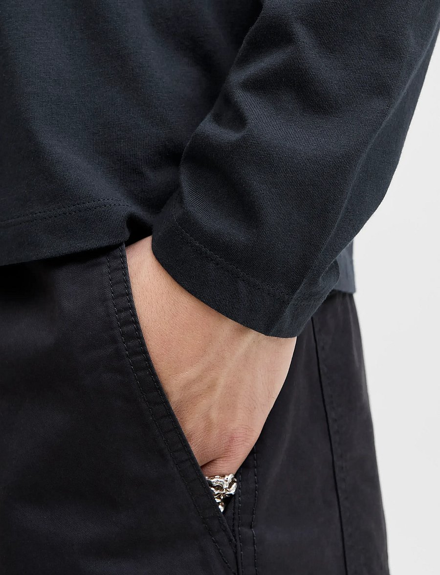 Jack & Jones - JJEORGANIC BASIC TEE LS O-NECK NOOS - pitkähihaiset - navy blazer - 4