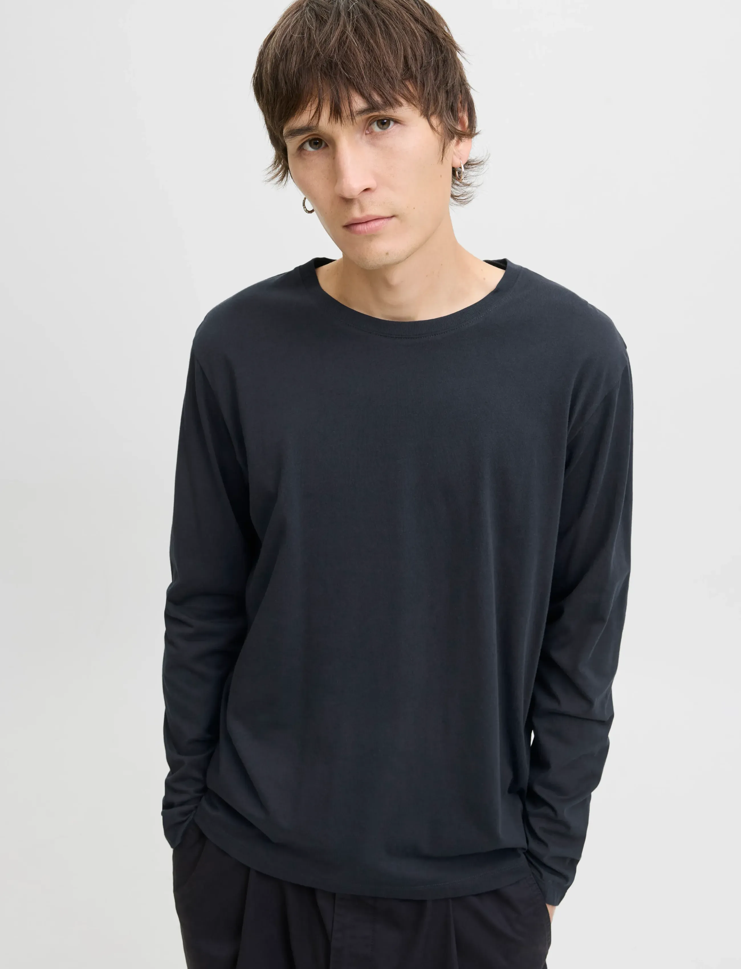 JACK & JONES Jjeorganic Basic Tee Ls O-Neck Noos långärmade t-shirts herr – bild 6