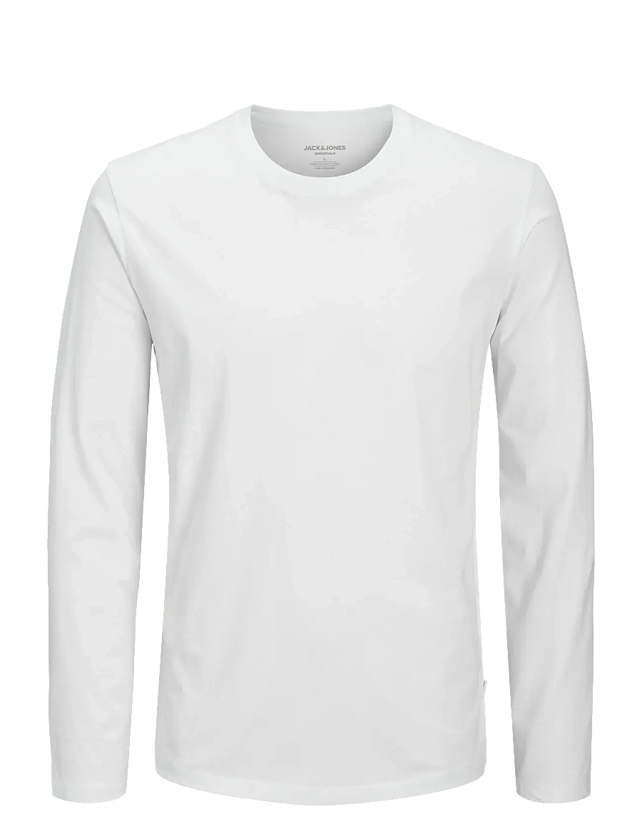 Jack & Jones - JJEORGANIC BASIC TEE LS O-NECK NOOS - pitkähihaiset - white - 1