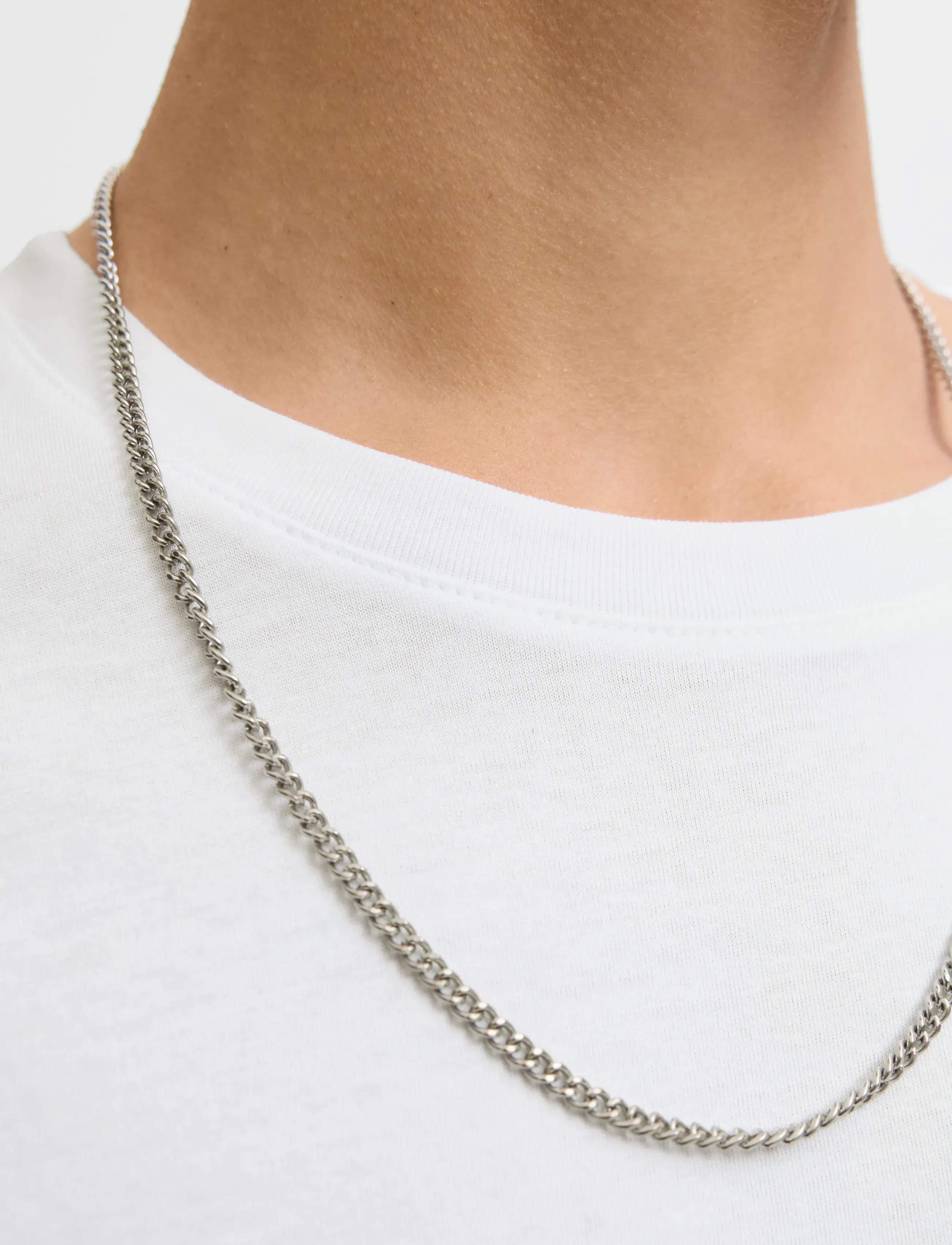 Jack & Jones - JJEORGANIC BASIC TEE LS O-NECK NOOS - pikkade varrukatega t-särgid - white - 2