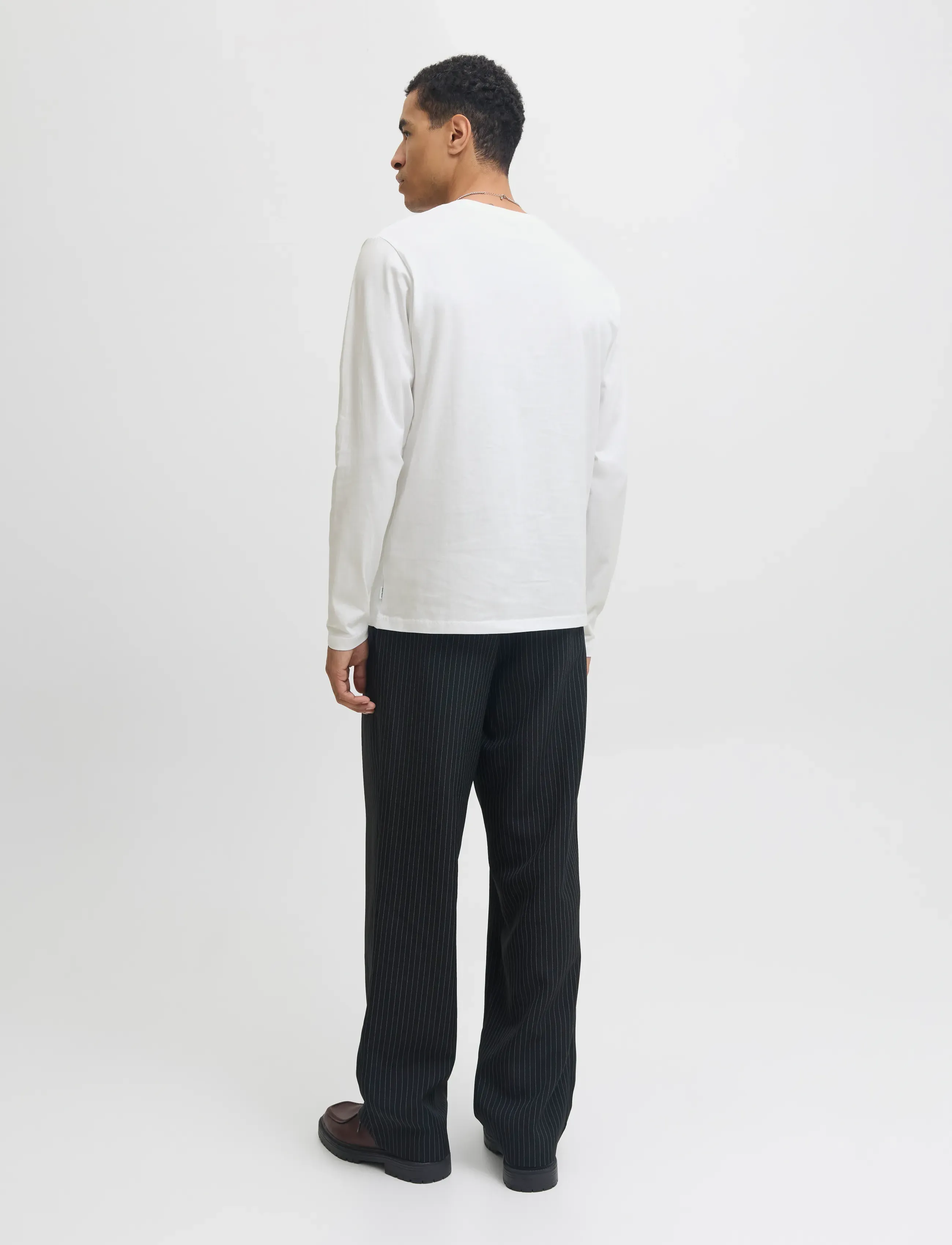 Jack & Jones - JJEORGANIC BASIC TEE LS O-NECK NOOS - pikkade varrukatega t-särgid - white - 3