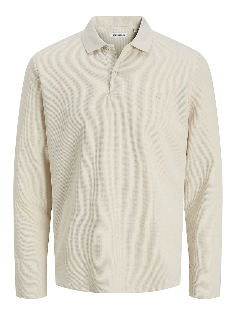 Jack & Jones - JJEAUSTIN POLO LS NOOS - långärmade pikéer - moonbeam - 1