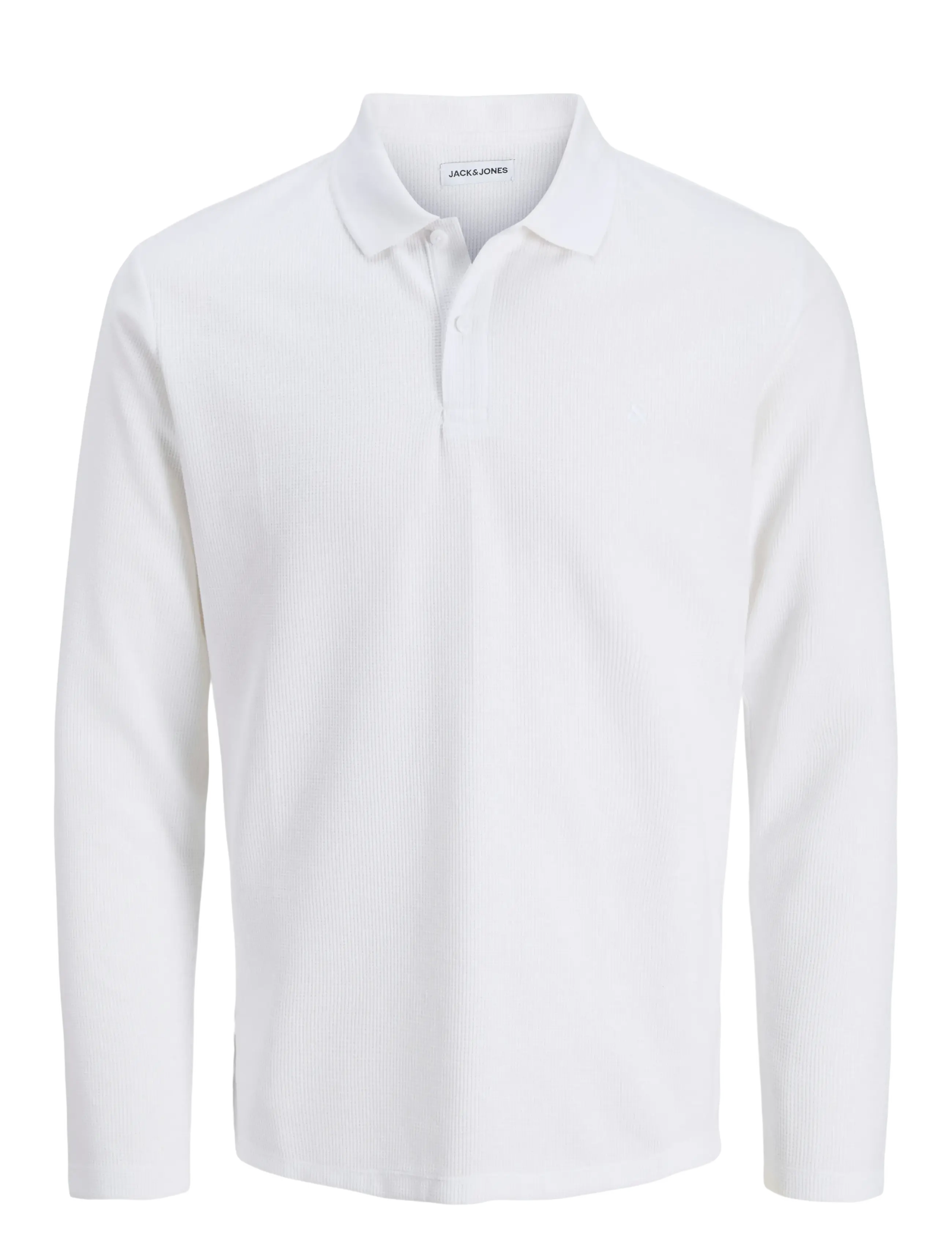 JACK & JONES Jjeaustin Polo Ls Noos Weiß - XL - Herren