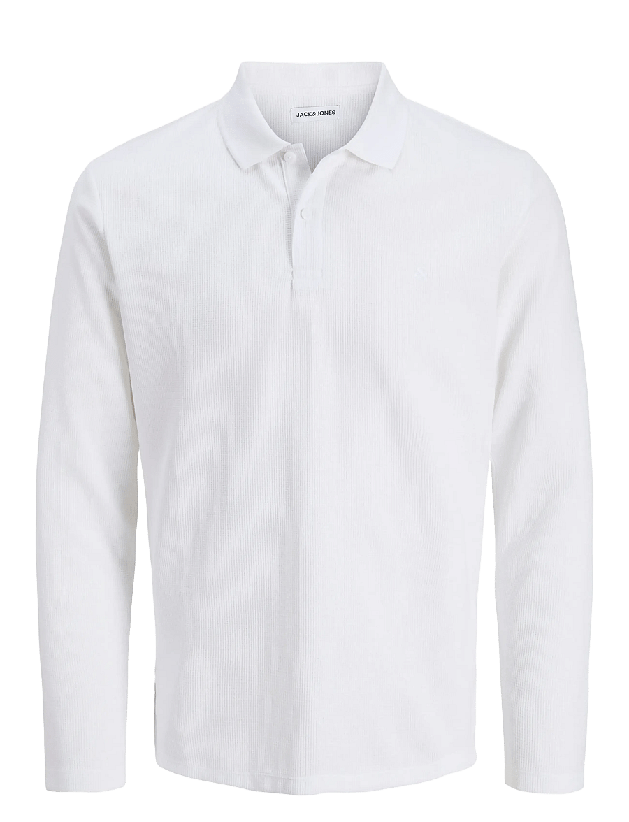 Jack & Jones - JJEAUSTIN POLO LS NOOS - långärmade pikéer - white - 1