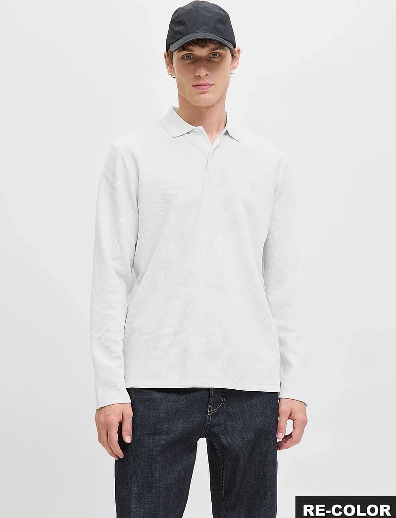 Jack & Jones - JJEAUSTIN POLO LS NOOS - langärmelig - white - 0