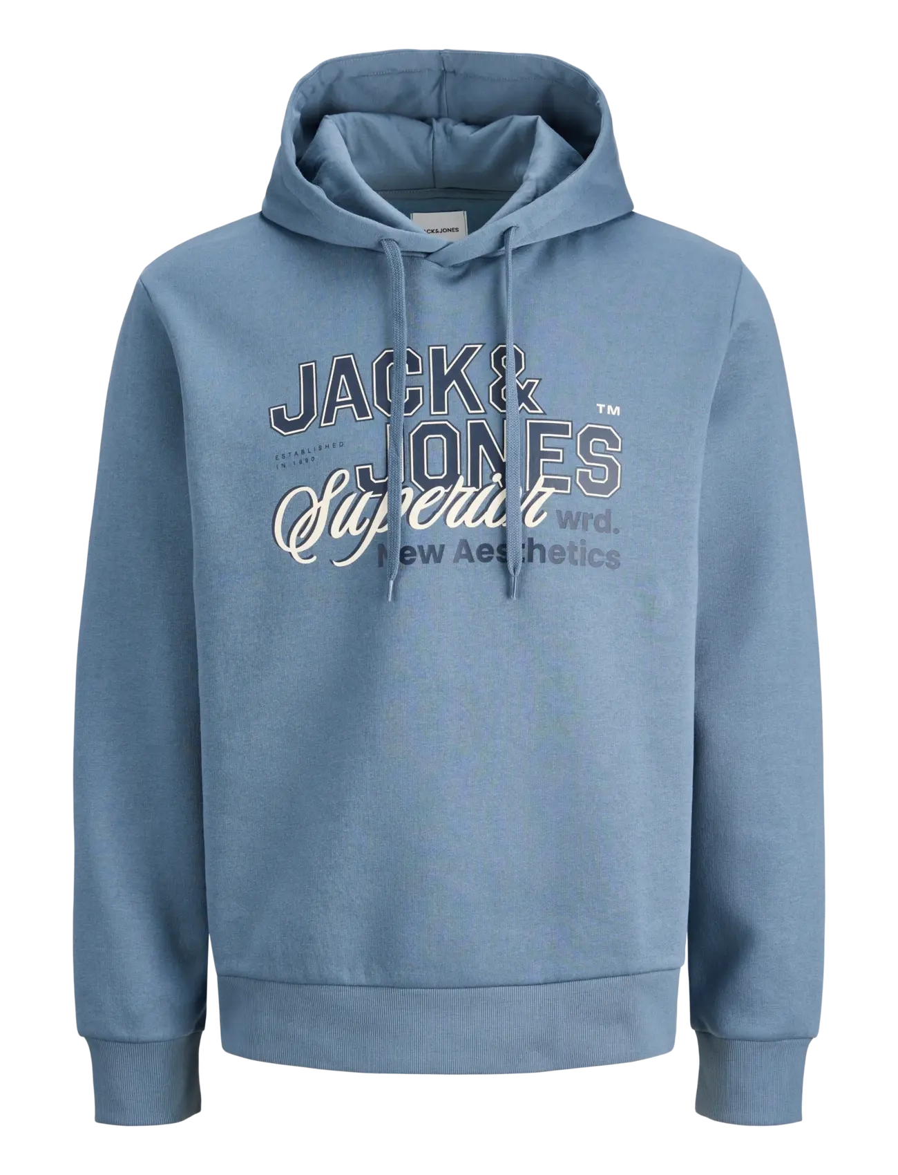 JJELOGO SWEAT HOOD 2 COL 25/26 NOOS - BLUE MIRAGE