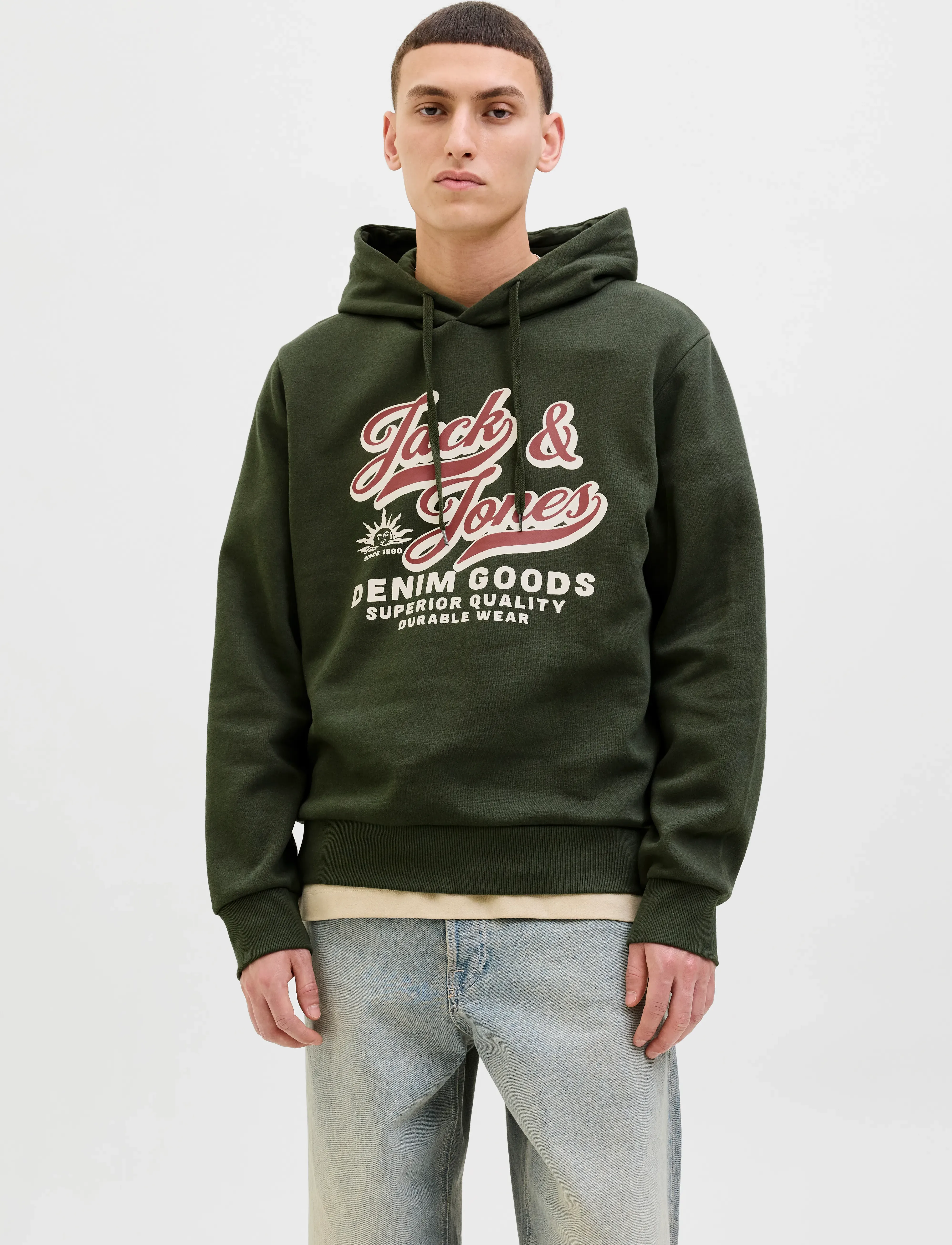 Jjelogo Sweat Hood 2 Col 25/26 Noos
