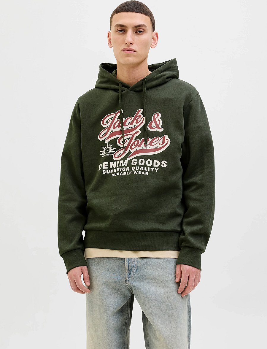 Jack & Jones - JJELOGO SWEAT HOOD 2 COL 25/26 NOOS - kapuzenpullover - duffel bag - 0
