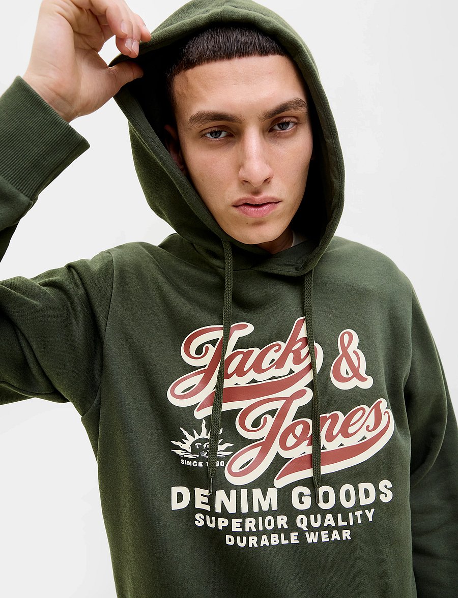 Jack & Jones - JJELOGO SWEAT HOOD 2 COL 25/26 NOOS - kapuzenpullover - duffel bag - 4
