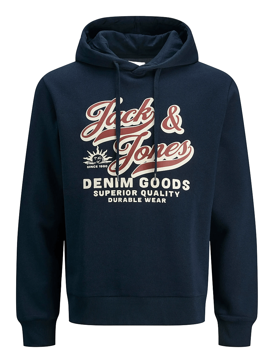 Jack & Jones - JJELOGO SWEAT HOOD 2 COL 25/26 NOOS - kapuzenpullover - sky captain - 1