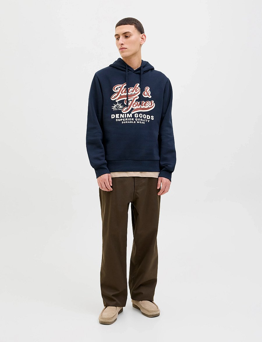 Jack & Jones - JJELOGO SWEAT HOOD 2 COL 25/26 NOOS - kapuzenpullover - sky captain - 3