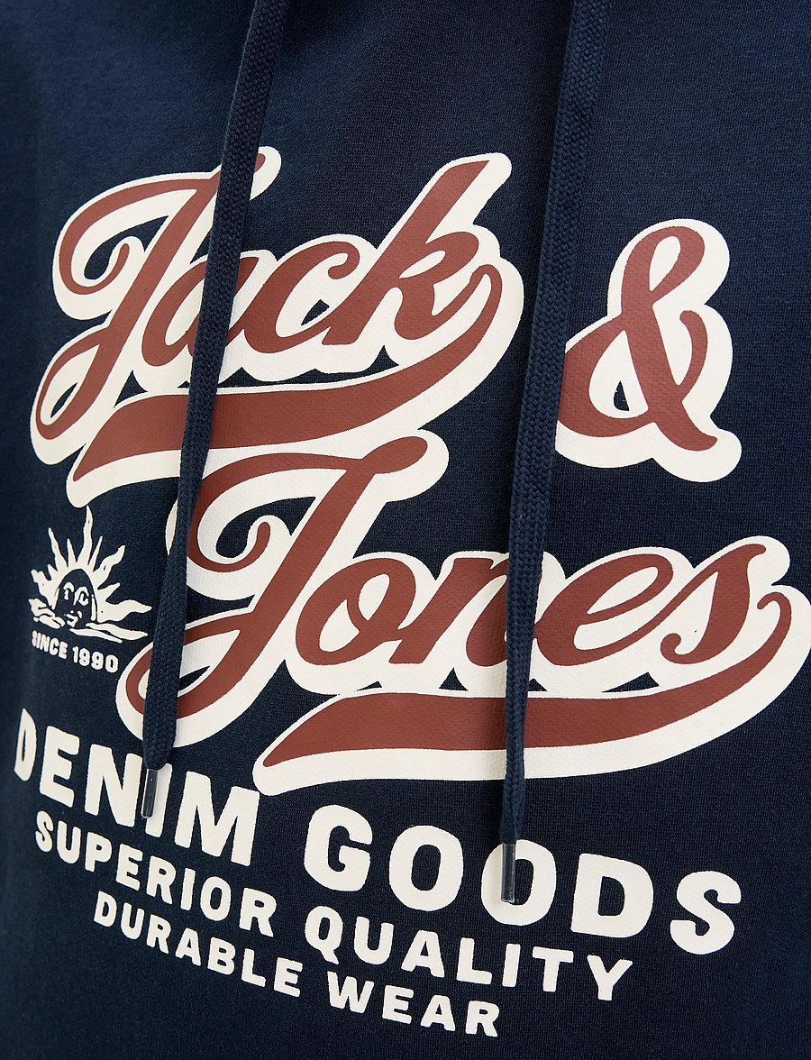 Jack & Jones - JJELOGO SWEAT HOOD 2 COL 25/26 NOOS - kapuzenpullover - sky captain - 4