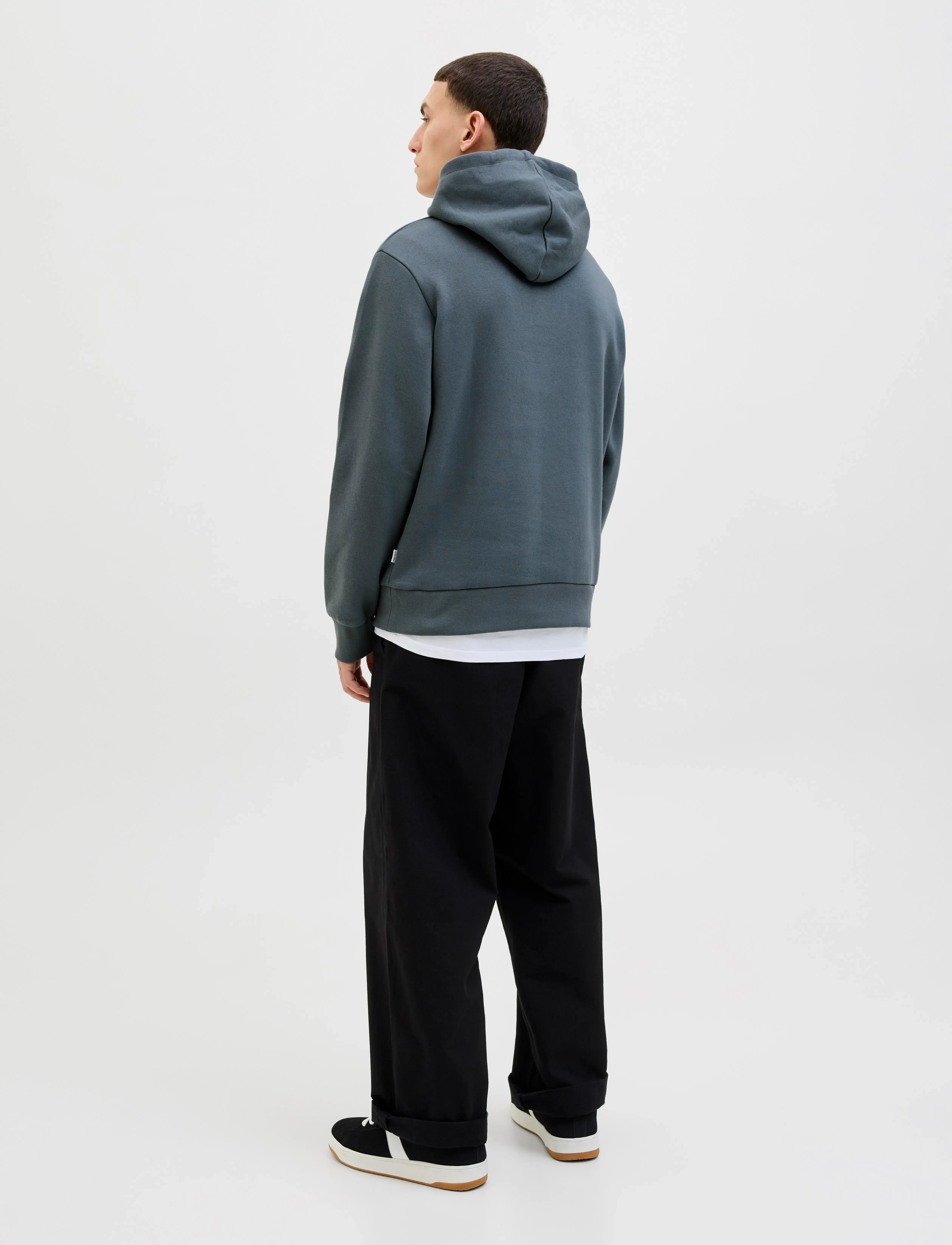 Jack & Jones - JJELOGO SWEAT HOOD 2 COL 25/26 NOOS - hættetrøjer - stormy weather - 2