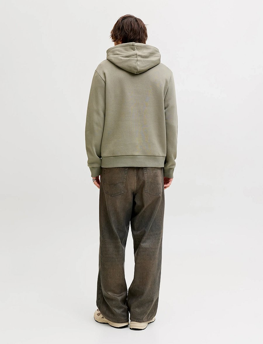 Jack & Jones - JJELOGO SWEAT HOOD 2 COL 25/26 NOOS - hoodies - vetiver - 2