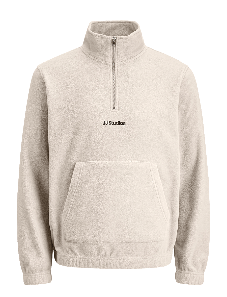 Jack & Jones - JJESOHO HALF ZIP FLEECE SN - moonbeam - 1