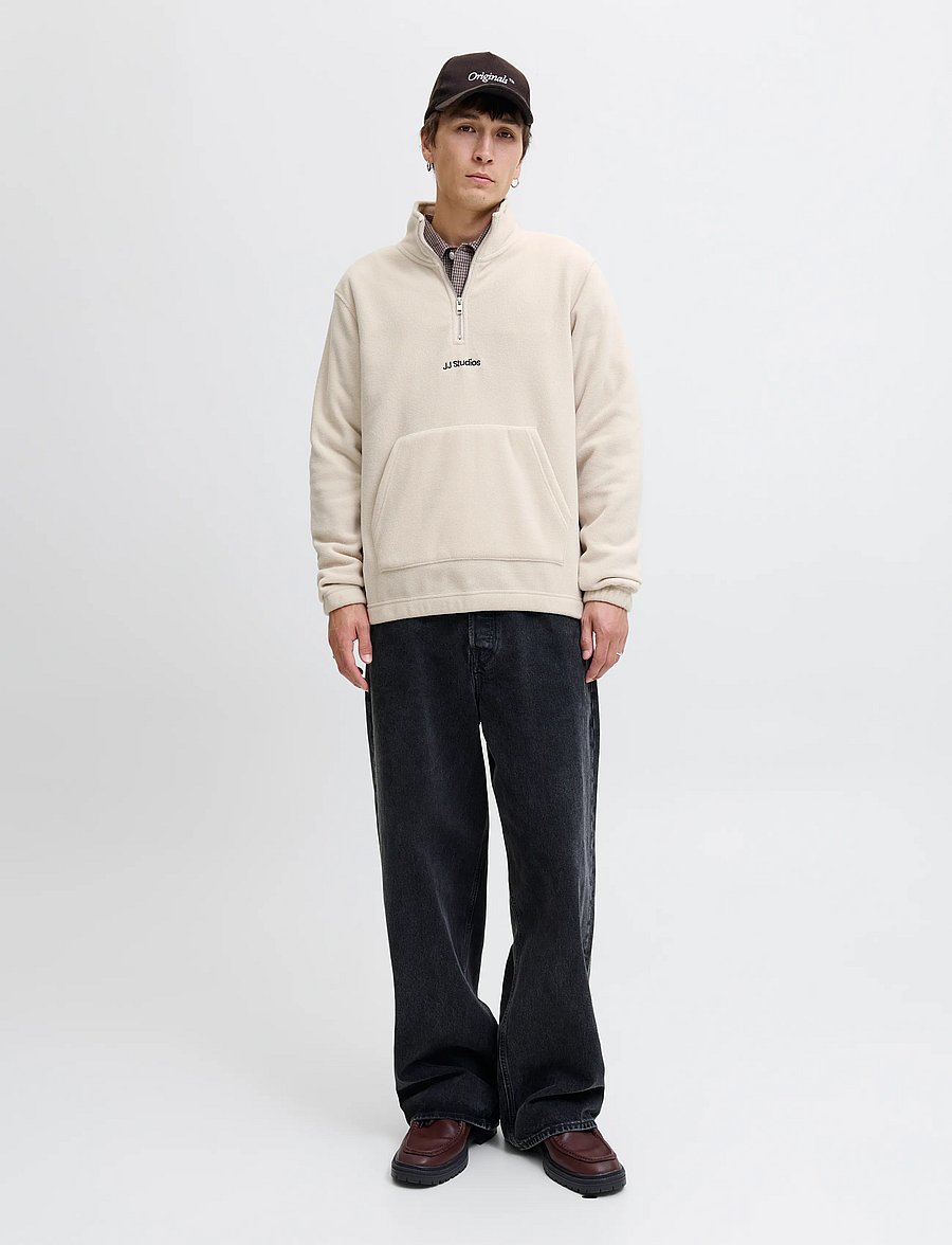 Jack & Jones - JJESOHO HALF ZIP FLEECE SN - moonbeam - 3
