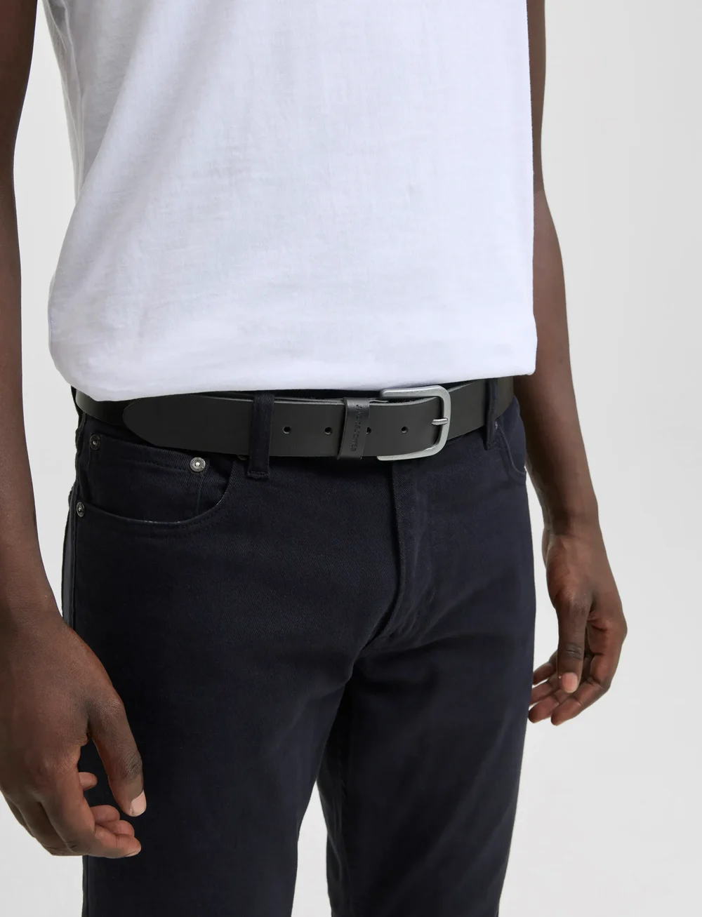 Jack & Jones - JACPIMP LEATHER BELT - klassiske bælter - black - 0