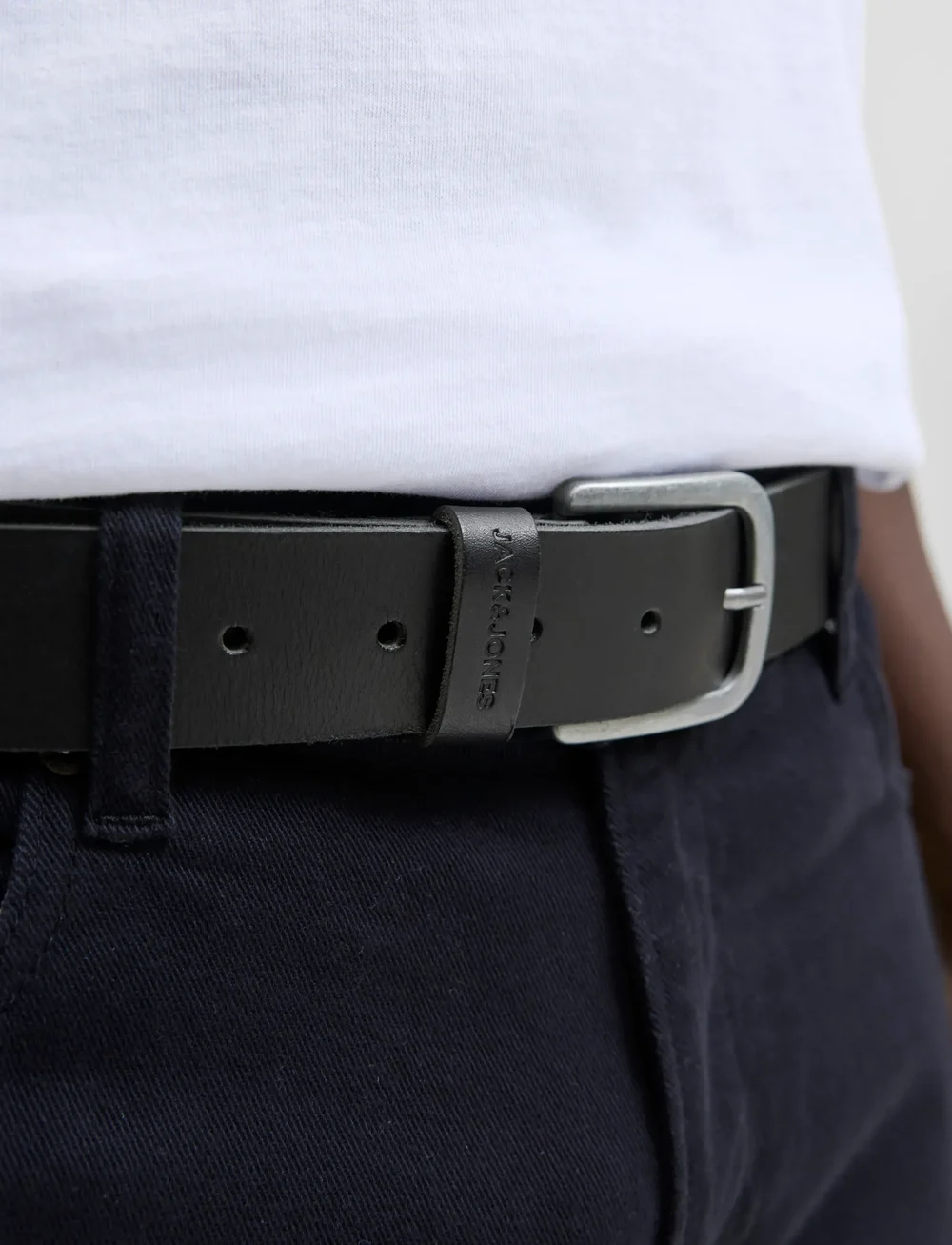 Jack & Jones - JACPIMP LEATHER BELT - klassiske bælter - black - 4