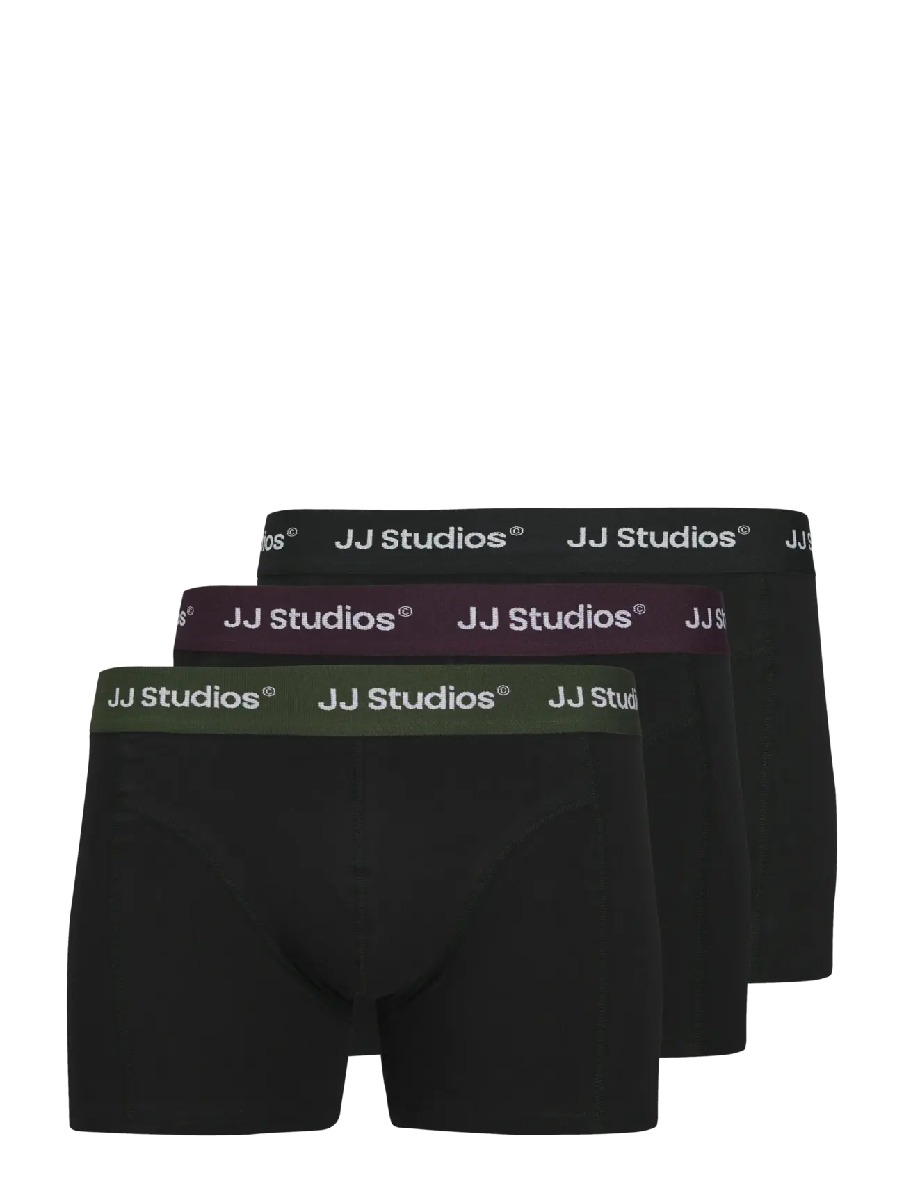 JACSOHO SOLID TRUNKS 3 PACK NOOS - BLACK