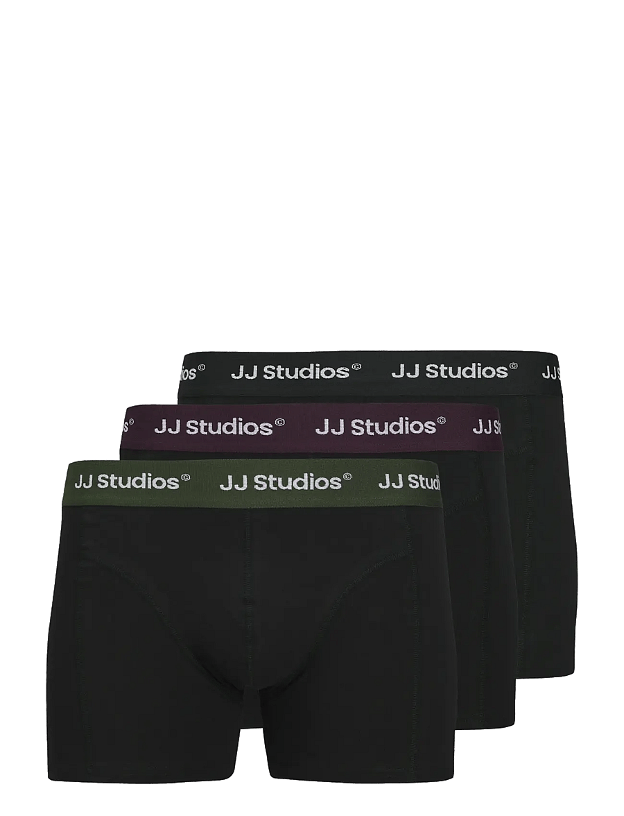 Jack & Jones - JACSOHO SOLID TRUNKS 3 PACK NOOS - trumpikių rinkiniai - black - 1