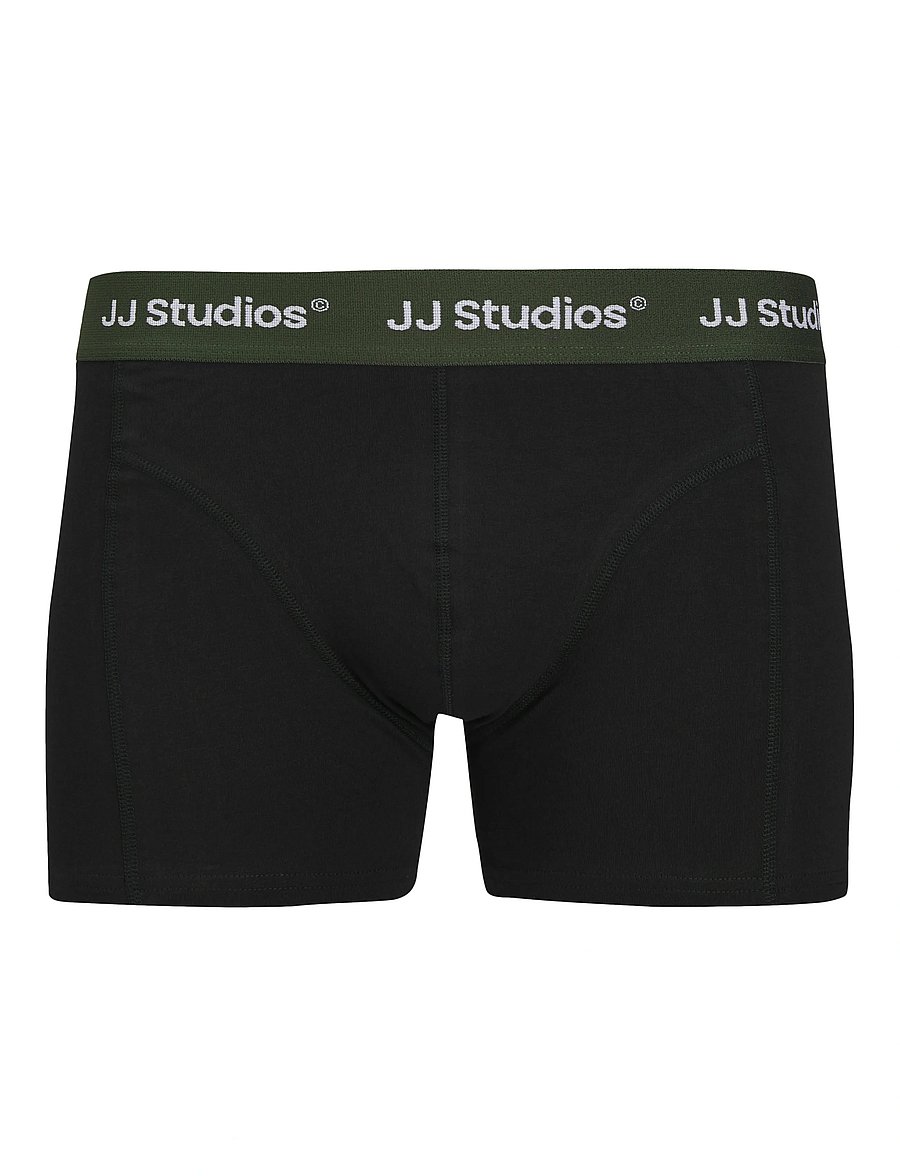 Jack & Jones - JACSOHO SOLID TRUNKS 3 PACK NOOS - trumpikių rinkiniai - black - 0