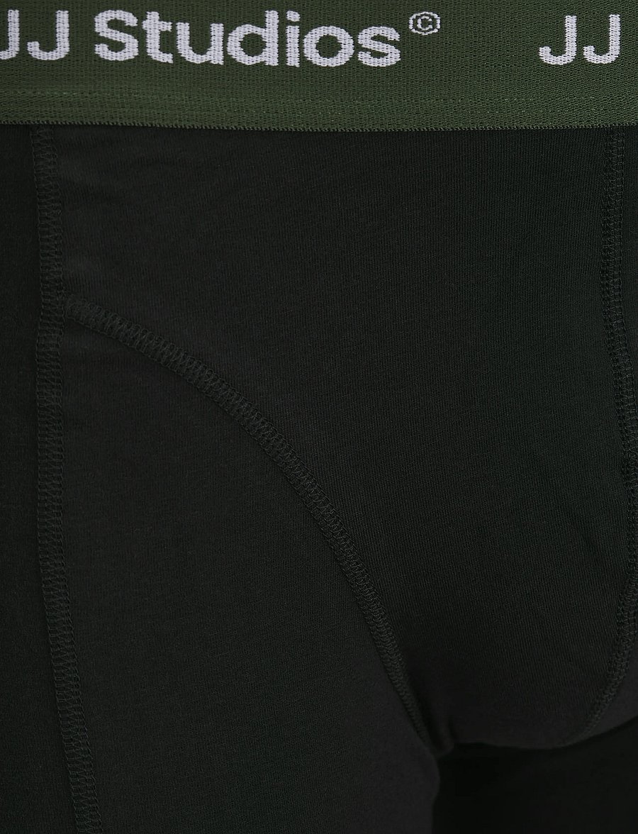 Jack & Jones - JACSOHO SOLID TRUNKS 3 PACK NOOS - trumpikių rinkiniai - black - 5