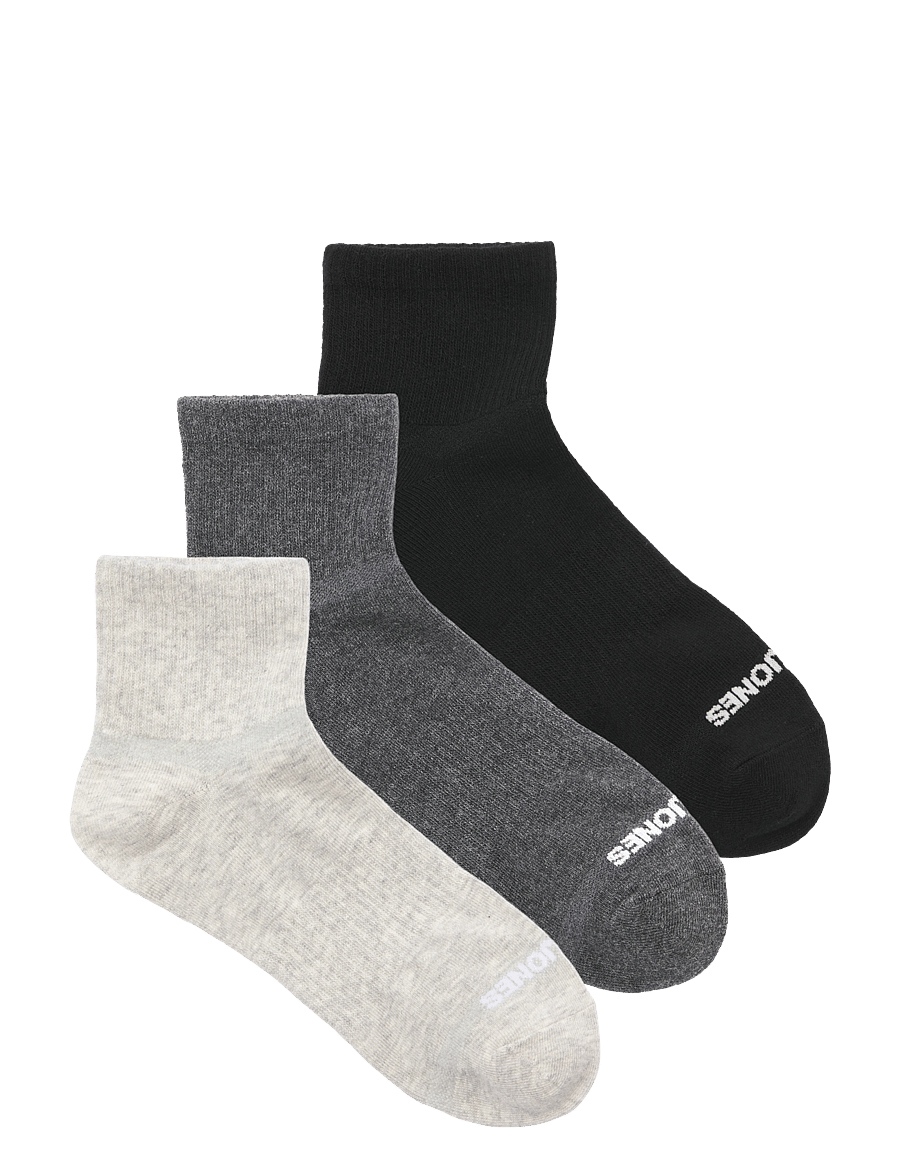 Jack & Jones - JACLUCA SHORT TENNIS SOCKS 3 PACK NOOS - socken im multipack - black - 0
