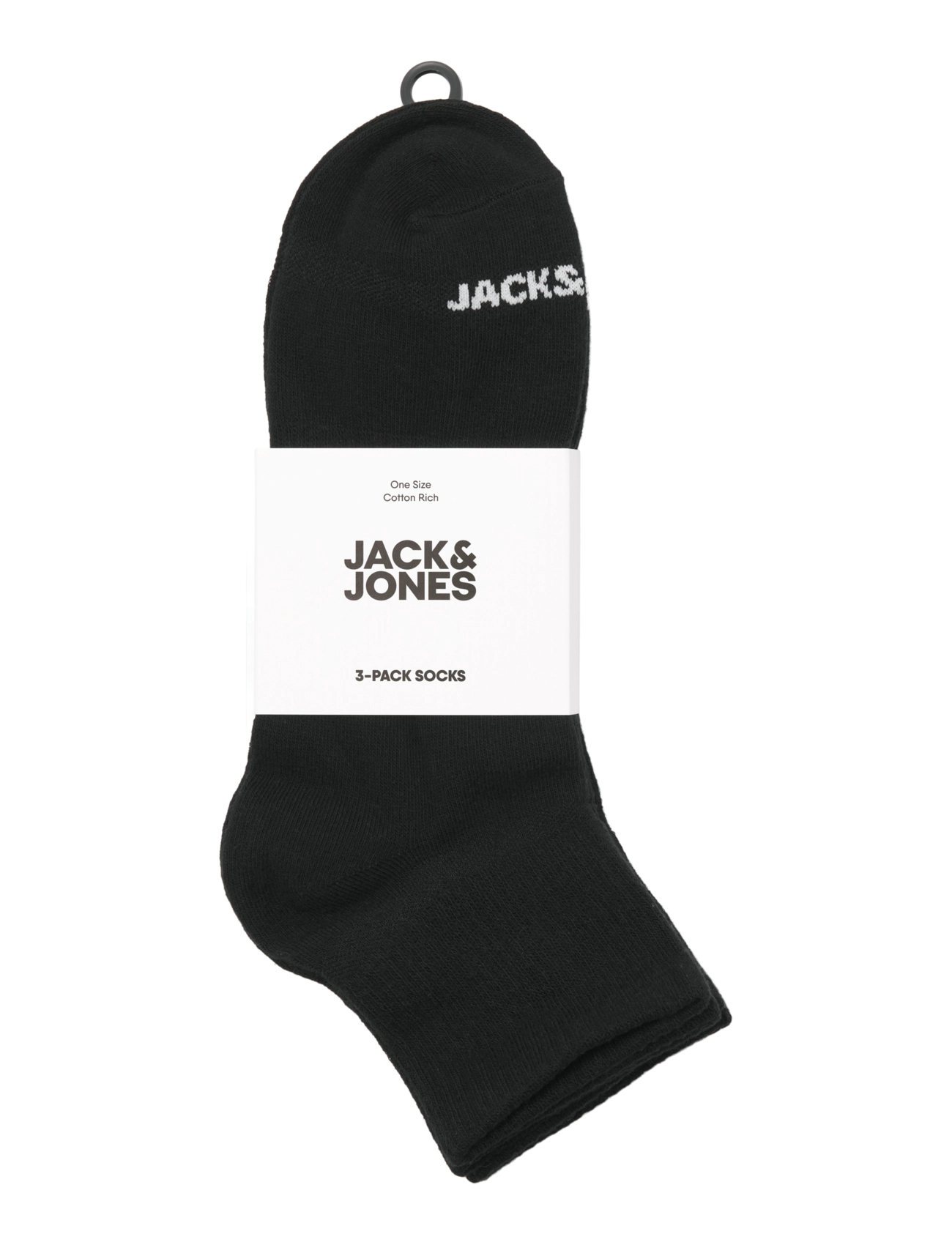 Jack & Jones - JACLUCA SHORT TENNIS SOCKS 3 PACK NOOS - sneackersocken - black - 1